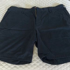 NAUTICA NAVY FLAT FRONT SHORTS 40